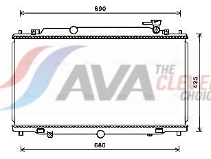 MZ2280 AVA Радіатор охолодження MAZDA 6 (GJ) (12-) (Ava)
