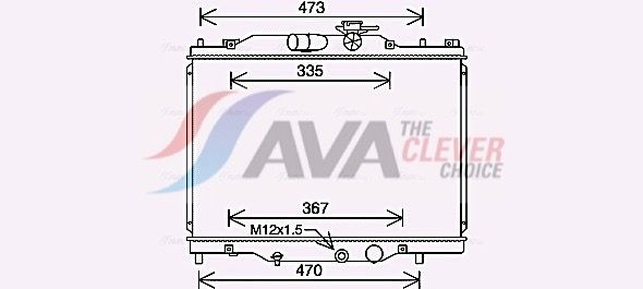 MZ2291 AVA Радіатор охолодження MAZDA CX3 (2015) 2.0