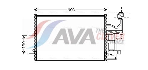 MZ5184D AVA Радіатор кондиціонера Mazda 3/5 03-