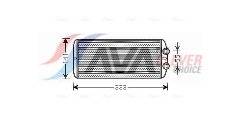 PEA6312 AVA Радіатор опалення Berlingo, C4 Grand Picasso, Peugeot Partner 08-