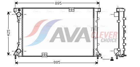 RT2313 AVA Радіатор охолодження PRIMASTAR (2001) 2.5 DCI, OPEL VIVARO 2.5 03-