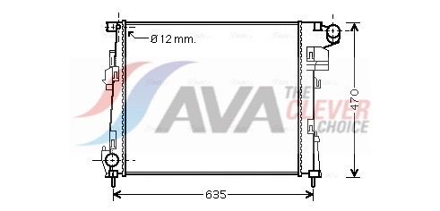 RTA2427 AVA Радіатор охолодження NISSAN; OPEL; RENAULT (вир-во AVA)