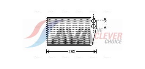 RTA6354 AVA Радіатор опалення Grand Scenic II,Megane II,Scenic II