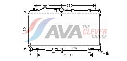 SU2065 AVA Радіатор охолодження двигуна LEGACY4/OUTB 20/25 MT 03- (Ava)