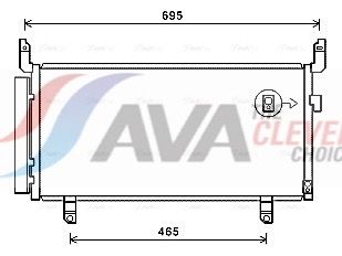 SU5104D AVA Радіатор кондиціонера SUBARU FORESTER (2013) 2.0 TDI (вир-во AVA)
