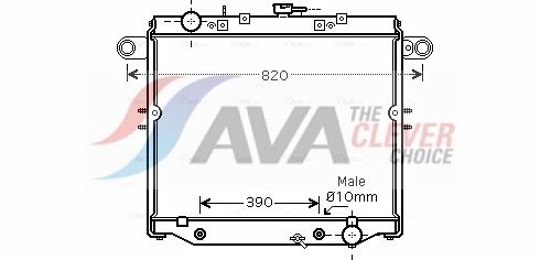 TO2329 AVA Радіатор охолодження Lexus LX 470 (вир-во AVA)