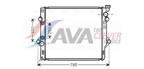 TO2367 AVA Радіатор охолодження TOYOTA FJ CRUISER  (2005) FJ CRUISER 4.0 VVTI
