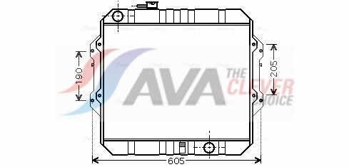 TO2371 AVA Радіатор охолодження двиг. HILUX VI 2.5 D-4D 01-