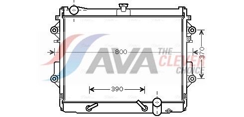 TO2491 AVA Радіатор охолодження LEXUS LX 570 (07-) (вир-во AVA)