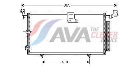 TO5384D AVA Радіатор кондиціонера LEXUS RX 300 98-03