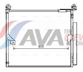 TO5657D AVA Радіатор кондиціонера LAND CRUISER PRADO 2.8 D-4D 18-