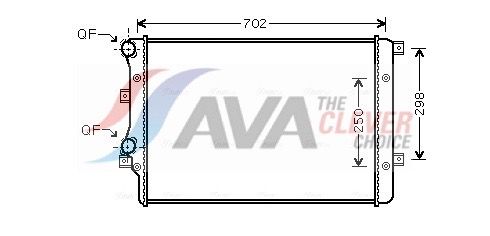 VNA2206 AVA Радіатор охолодження SEAT ALTEA (2004) 1.8 FSI/TSI