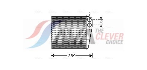 VNA6229 AVA Радіатор опалення Audi A3/Q3, Caddy III,IV, Golf, Passat, Tiguan,  Touran, Skoda Octavia II, Yeti