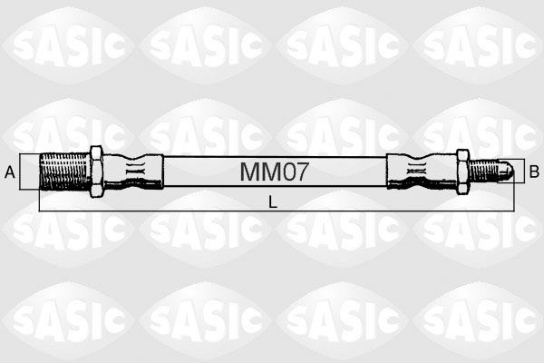 SBH6348   SASIC - Гальмівний шланг