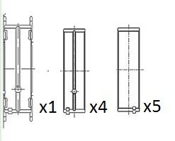 FAI BM1010STD Вкладиш підшипника колінчатого вала