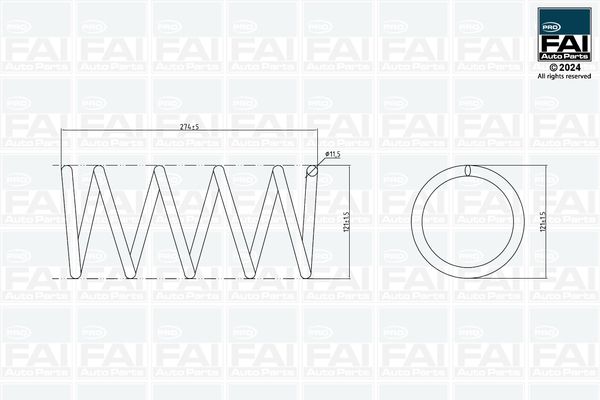 FAI FPCS167 Ресора ходової частини