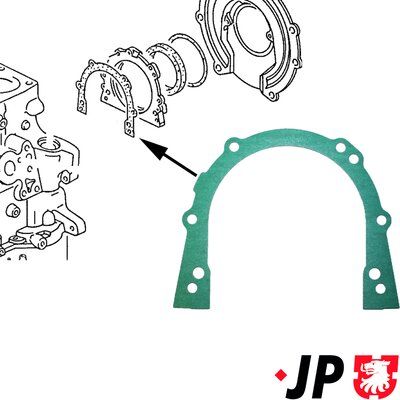 JP Group 1119100100 Ущільнення, кришка корпуса (картер)