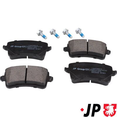 JP Group 1163706810 Комплект гальмівних накладок, дискове гальмо