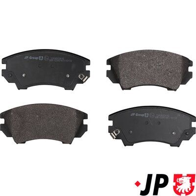JP Group 1263602410 Комплект гальмівних накладок, дискове гальмо