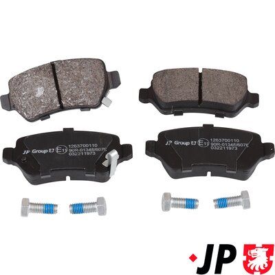 JP Group 1263700110 Комплект гальмівних накладок, дискове гальмо