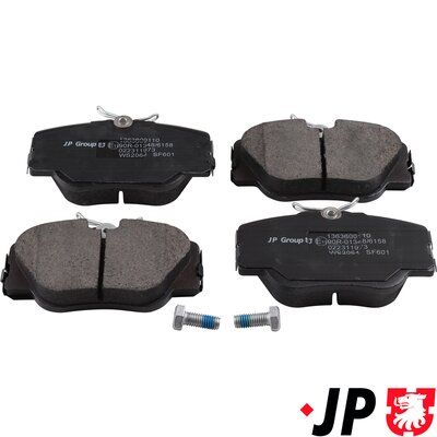 JP Group 1363600110 Комплект гальмівних накладок, дискове гальмо