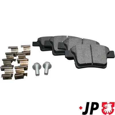 JP Group 1563700510 Комплект гальмівних накладок, дискове гальмо