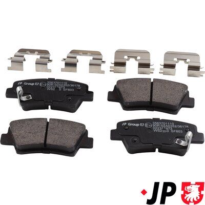 JP Group 3563701110 Комплект гальмівних накладок, дискове гальмо