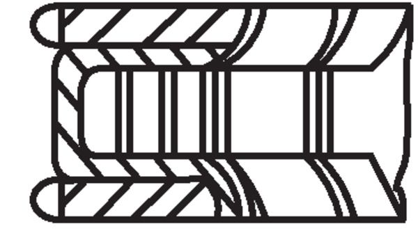 MAHLE 00106N0 Комплект поршневих кілець
