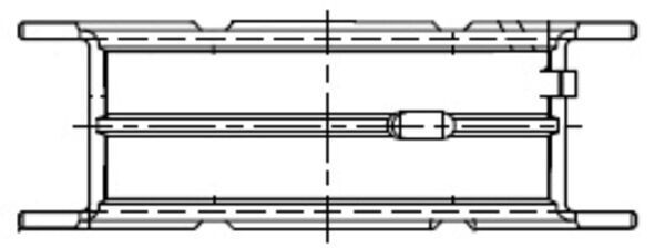 MAHLE 001FL21834050 Вкладиш підшипника колінчатого вала