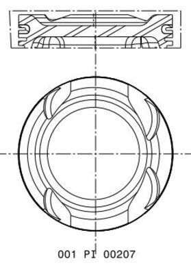 MAHLE 001PI00207002 Поршень