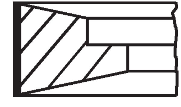 MAHLE 001RS111440N0 Комплект поршневих кілець