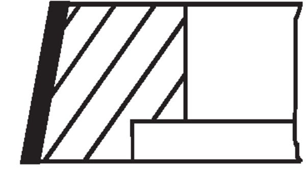 MAHLE 00280N0 Кільця поршневі MB OM364-366 (97.50mm/STD) (2.5-2.5-4)