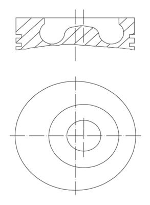 MAHLE 0102700 Поршень