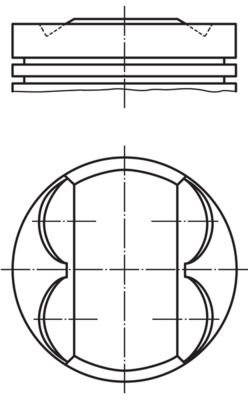 MAHLE 011PI00105000 Поршень Opel Astra H/J/Insignia/Zafira 1.8 05- (80.5mm/STD)