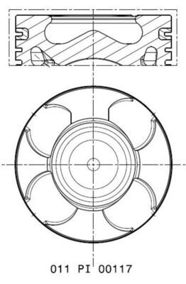MAHLE 011PI00117002 Поршень