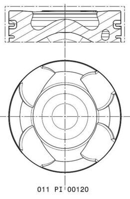 MAHLE 011PI00120000 Поршень