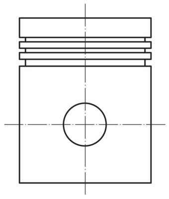 MAHLE 0122100 Поршень Opel Astra G/H/Vectra C 1.6i 04-10 (79.00mm/STD)
