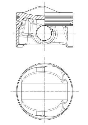 MAHLE 028PI00124000 Поршень