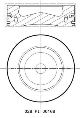 MAHLE 028PI00168002 Поршень