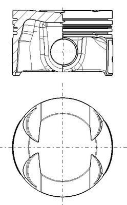 MAHLE 028PI00181000 Поршень VW Caddy IV 1.4 TSI 15-20 (74.50mm/STD)