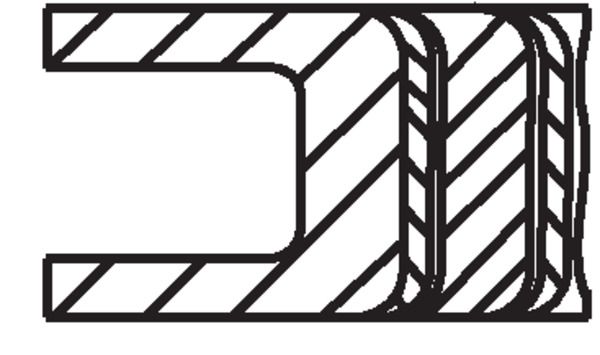 MAHLE 03186N0 Комплект поршневих кілець