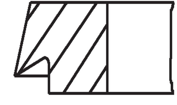 MAHLE 039RS001200N0 Комплект поршневих кілець