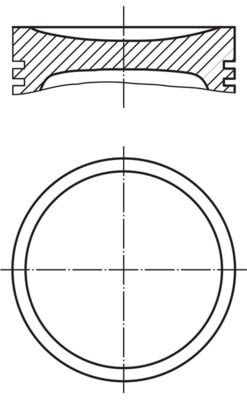 MAHLE 0401100 Поршень