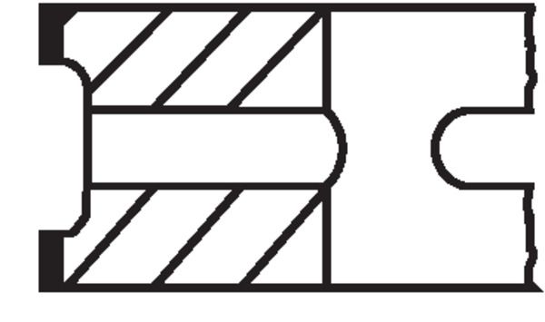 MAHLE 04321V0 Комплект поршневих кілець