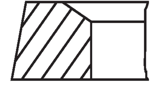 MAHLE 04377N0 Комплект поршневих кілець