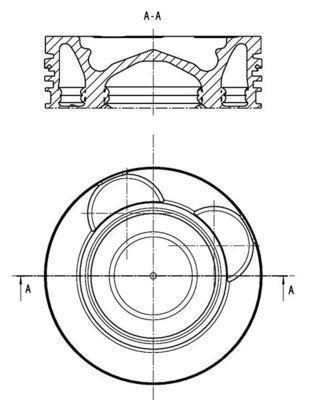 MAHLE 061PI00141000 Поршень