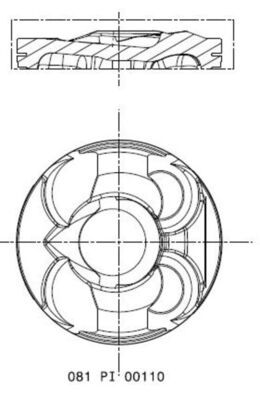 MAHLE 081PI00110002 Поршень