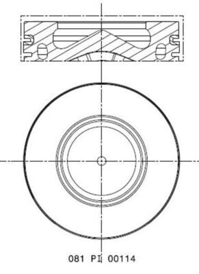 MAHLE 081PI00114000 Поршень