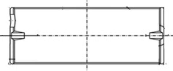 MAHLE 151HL18607000 Вкладиш підшипника колінчатого вала
