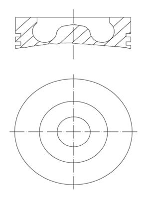 MAHLE 4390100 Поршень